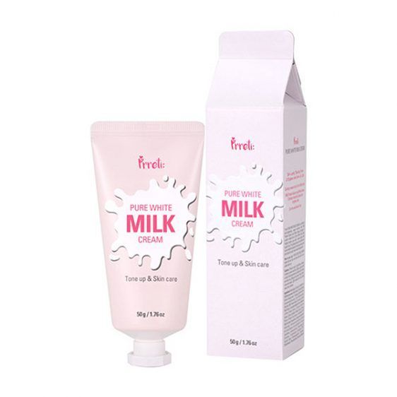Питательный крем для лица с молочными протеинами Prreti Pure White Milk Cream
